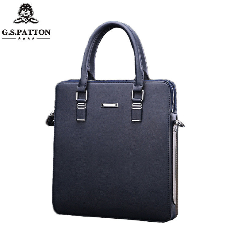 Men's Business Single Vertical Computer Leather Men's Handbags
