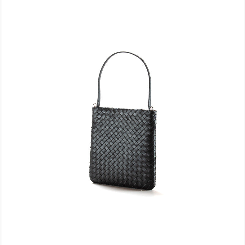 Women's Spring Sheepskin Minority Simple Woven Vintage Bags