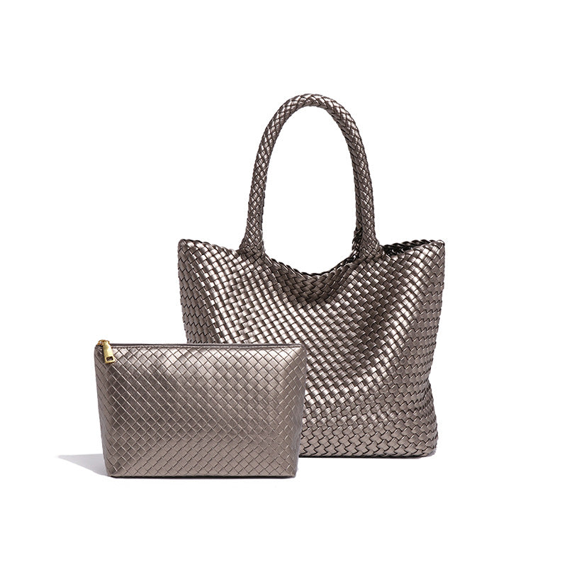 Women's Hand-woven Large Capacity Totes Summer Fashion Shoulder Bags