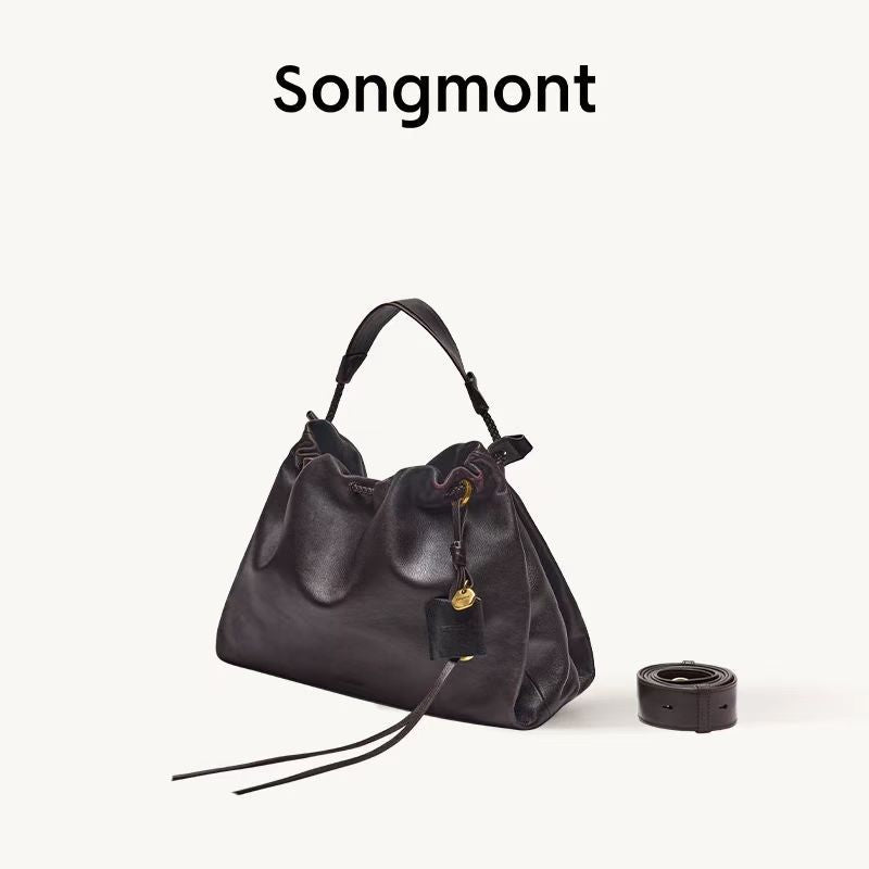 Women's Large Capacity Commuter Leather Garbage Hobo Bags