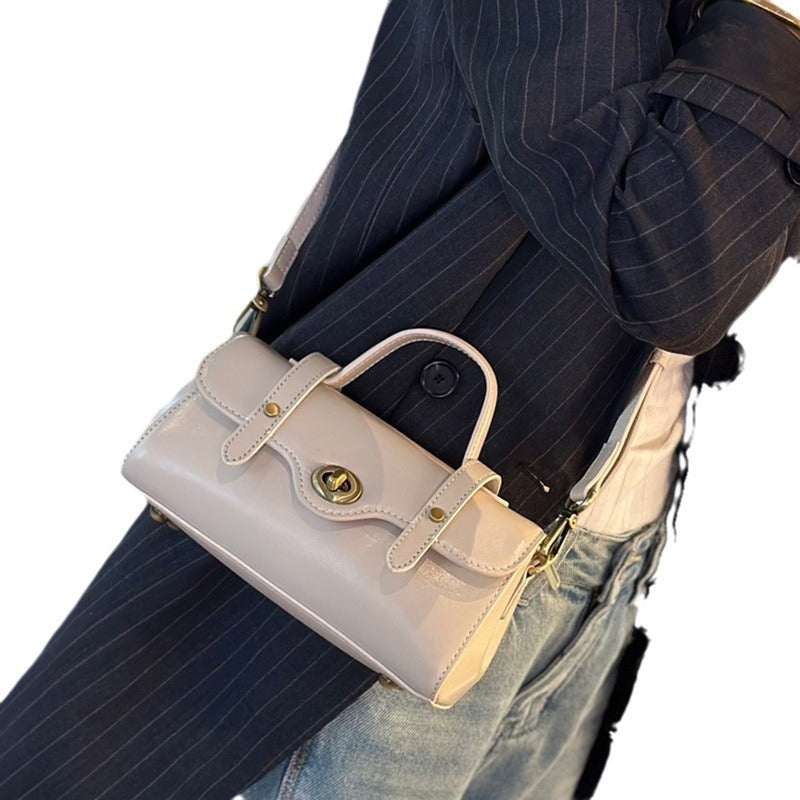 Women's Niche Vintage Cowhide Leather Versatile Shoulder Bags