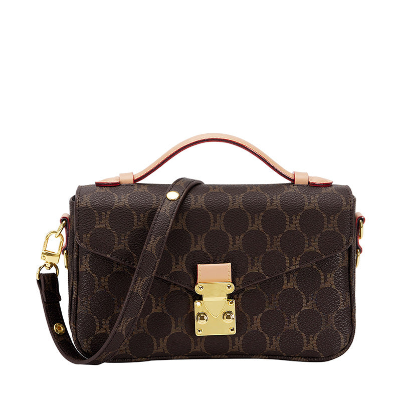 Women's High-grade Exquisite Underarm Retro Presbyopic Chain Small Square Bags