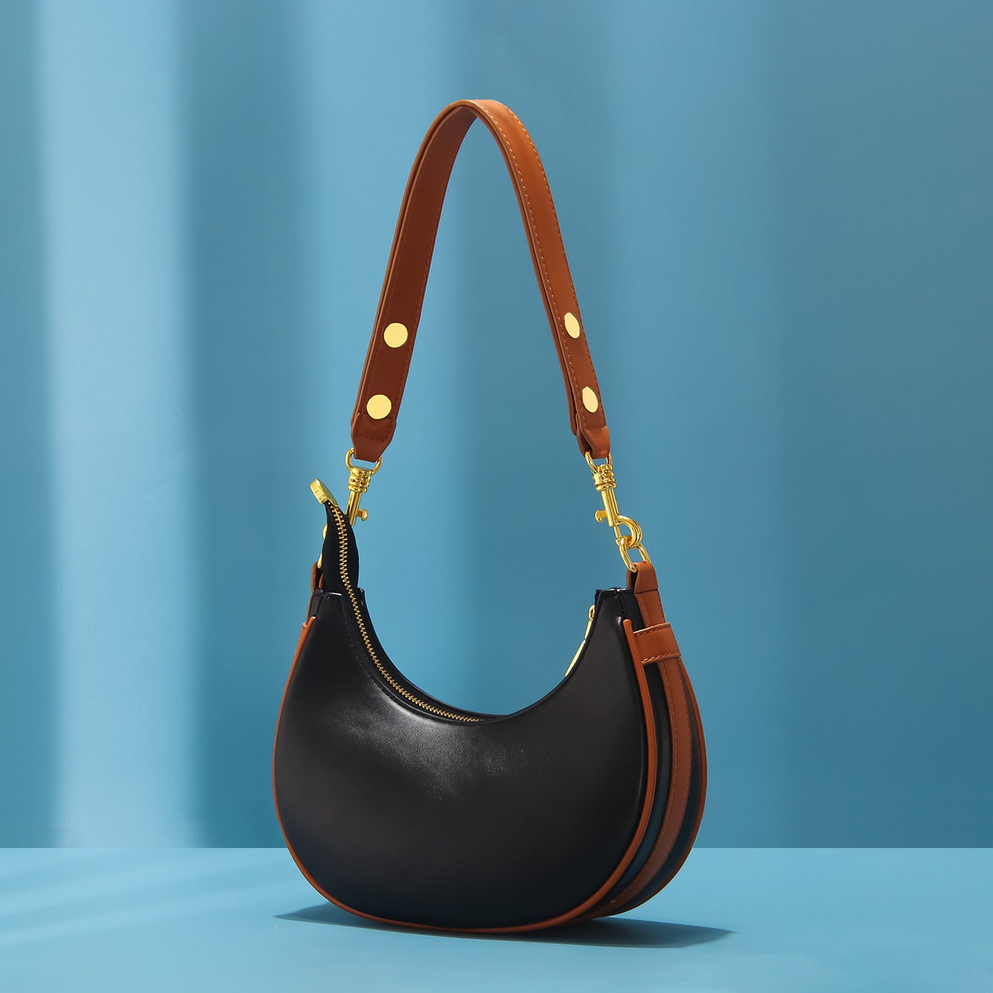 Women's Design Underarm Candy Color Moon Korean Shoulder Bags