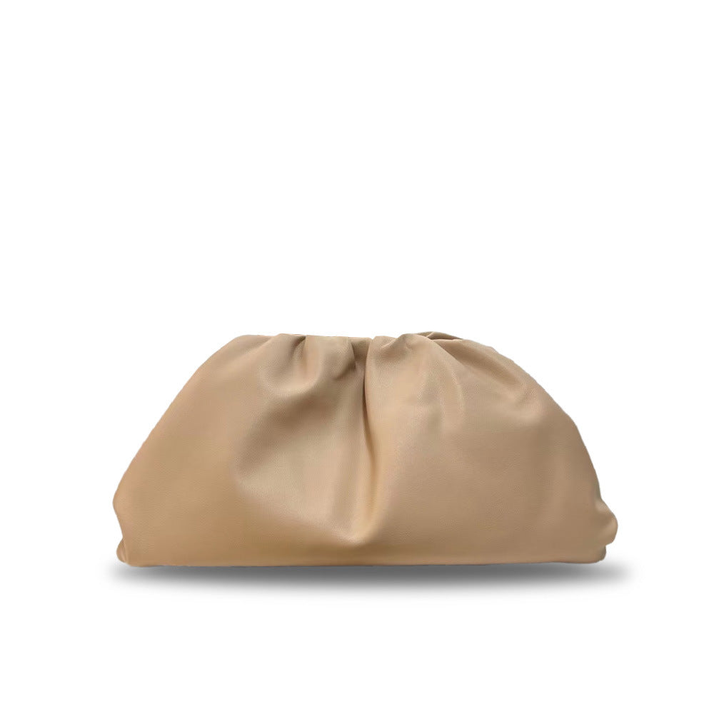 Women's Pleated Cloud Large Leather Dumpling Magnetic Crossbody Bags