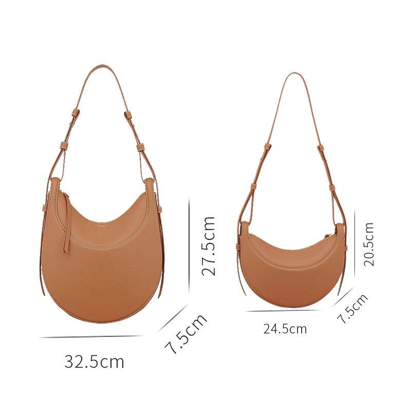 Women's French Saddle Half Moon Underarm Crossbody Bags