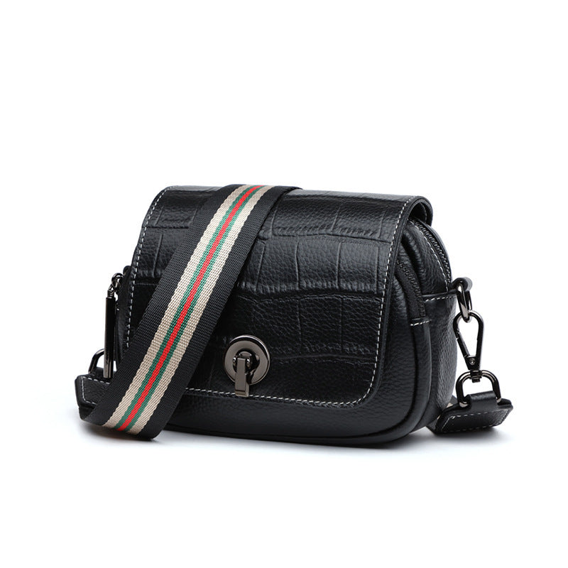 Women's Genuine Leather Summer Fashion Broadband Fish Crossbody Bags
