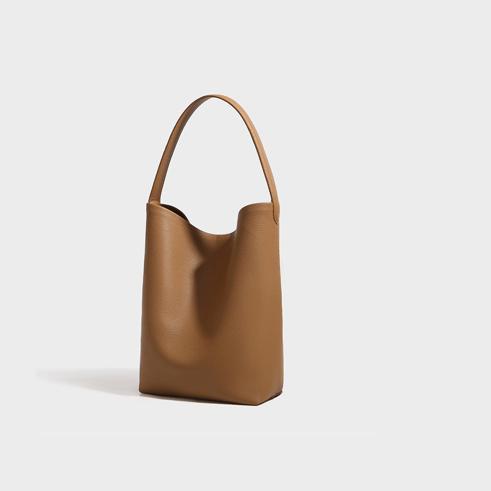 Women's Large Capacity Genuine Leather Underarm Portable Shoulder Bags