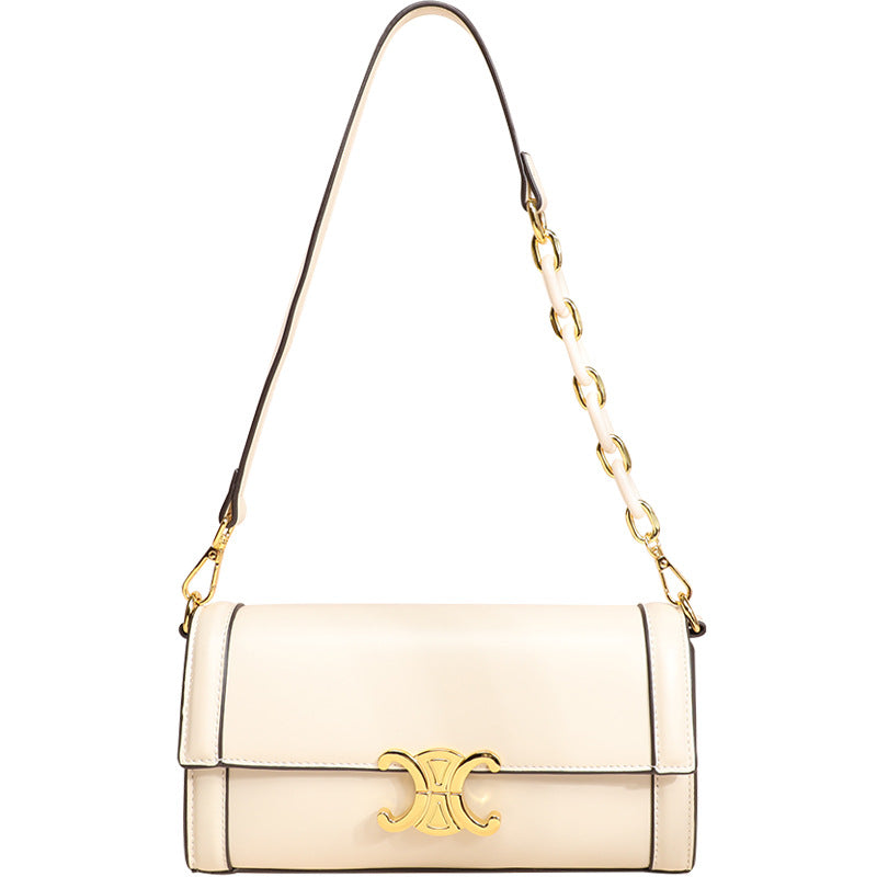 Women's Fashion French Texture Underarm Simple Baguette Shoulder Bags