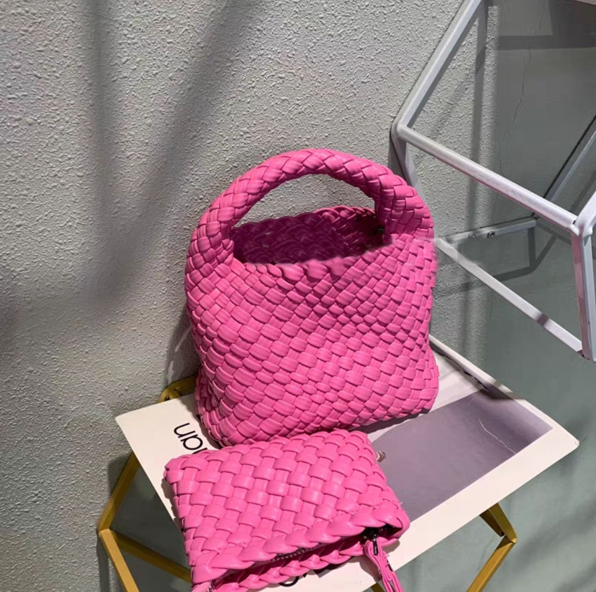 Women's Handmade Woven High-grade Mini Chain Handbags