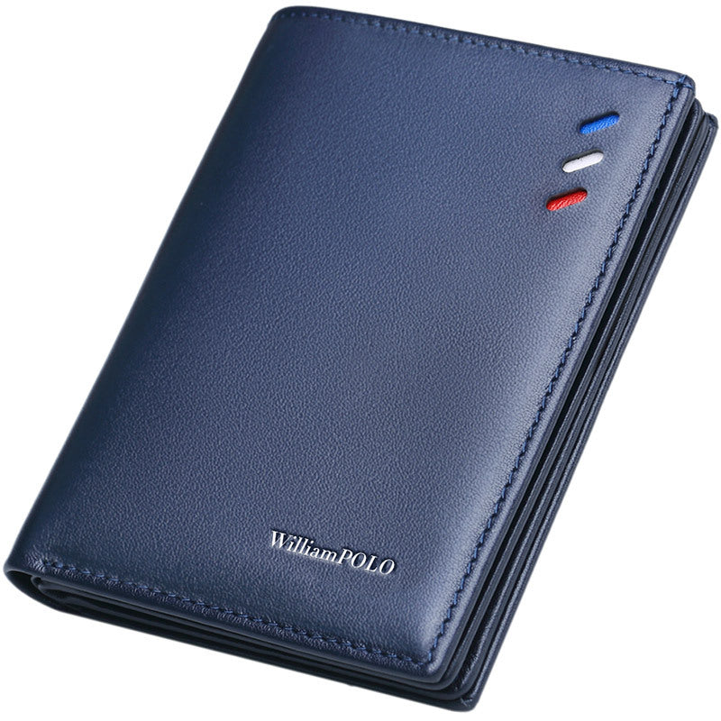 Men's Paul Genuine Leather Fashion Cattlehide Short Men's Wallets