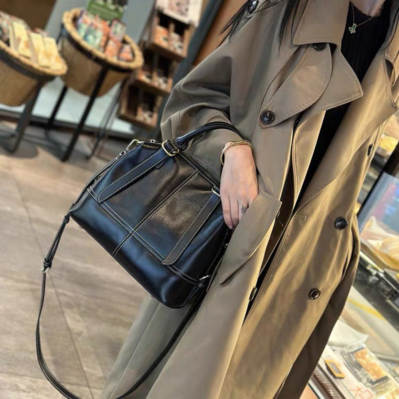 Women's Cowhide Large Capacity High-grade Elegant Handbags