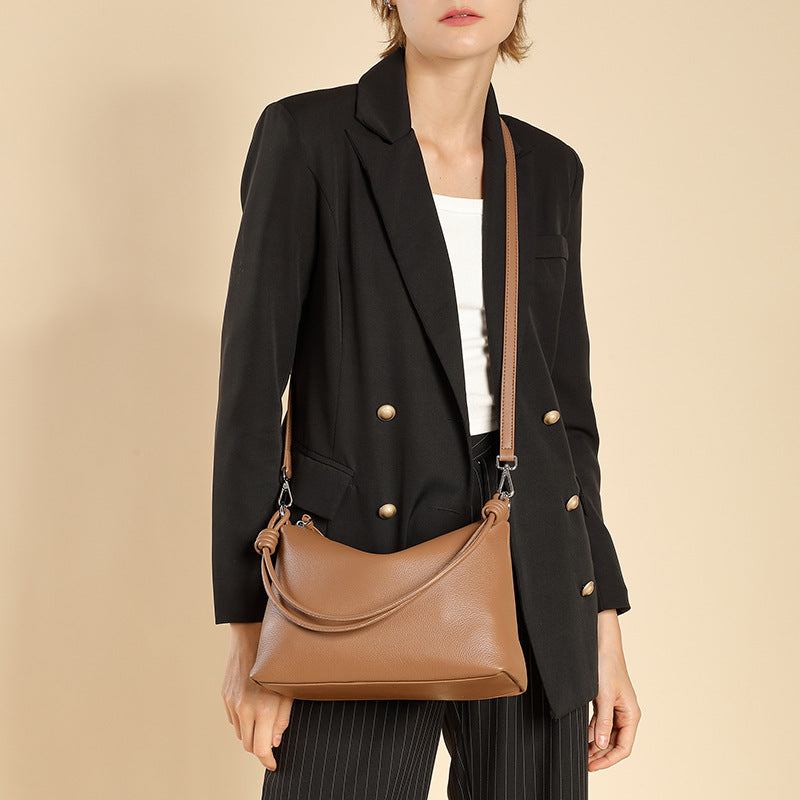Women's Layer Cowhide Underarm For Simple Commute Shoulder Bags