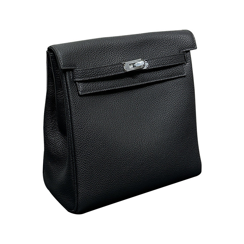 Women's Retro High-grade Kelly Genuine Leather Backpacks