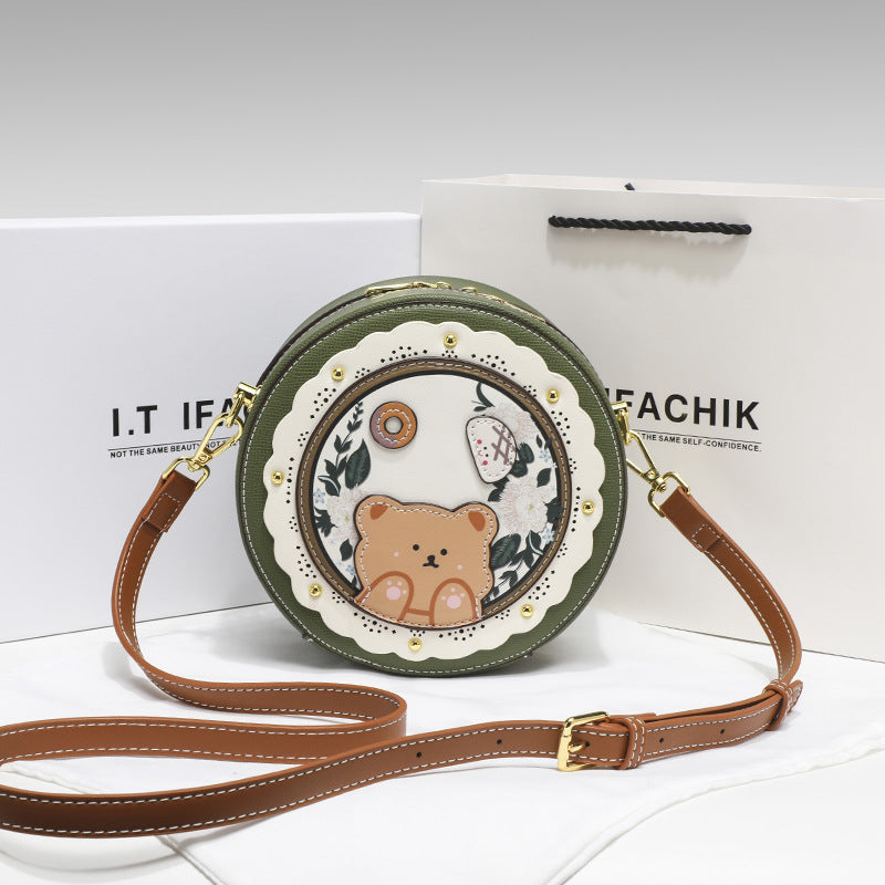 Women's Birthday Gift Genuine Leather Niche Lovely Summer Crossbody Bags