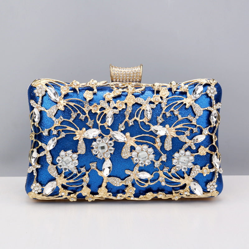 Women's Diamond Retro Banquet Hand Holding All Evening Bags
