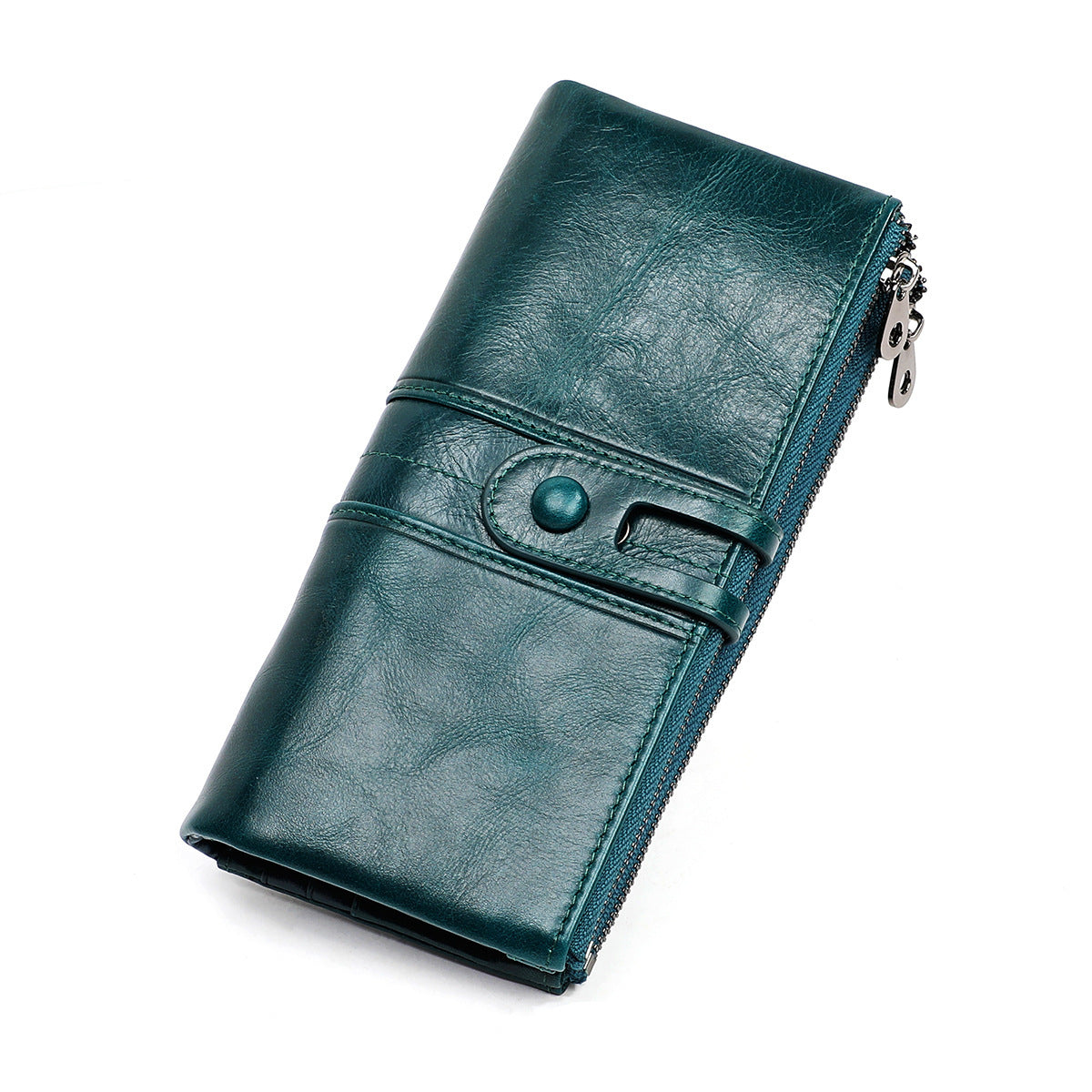 Women's Genuine Leather Solid Color High-grade Cowhide Ladies Wallets