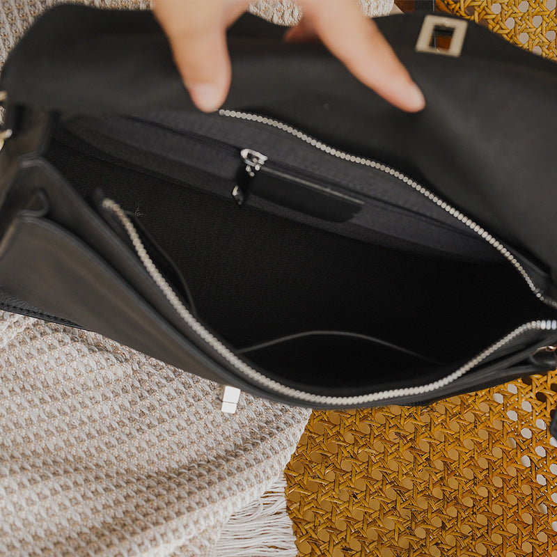 Women's Leather Vintage Simple First Layer Cowhide Handbags