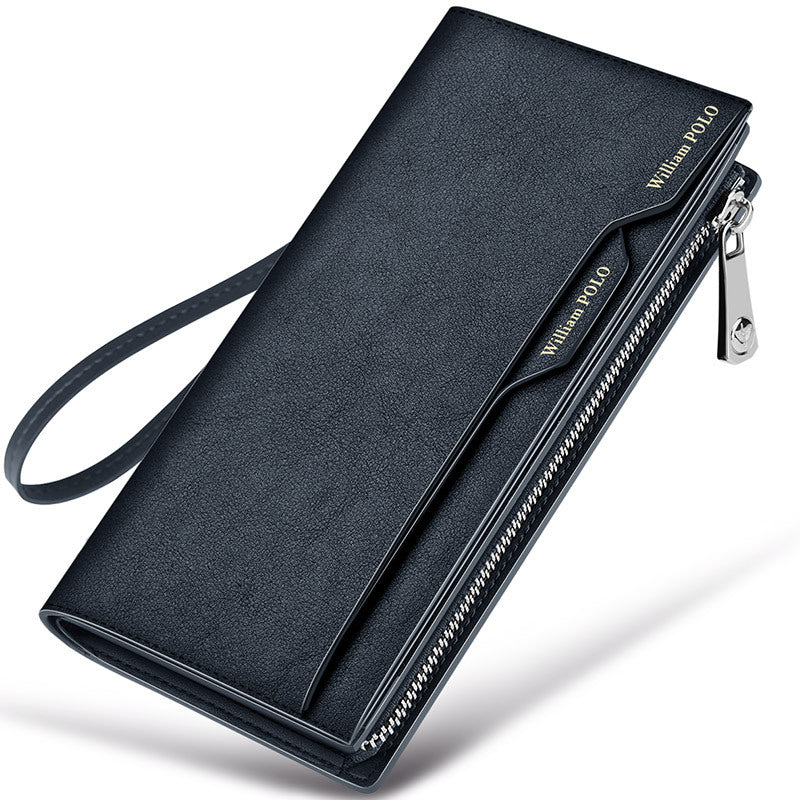 Men's Emperor Paul Long High Sense Genuine Leather Card Holder