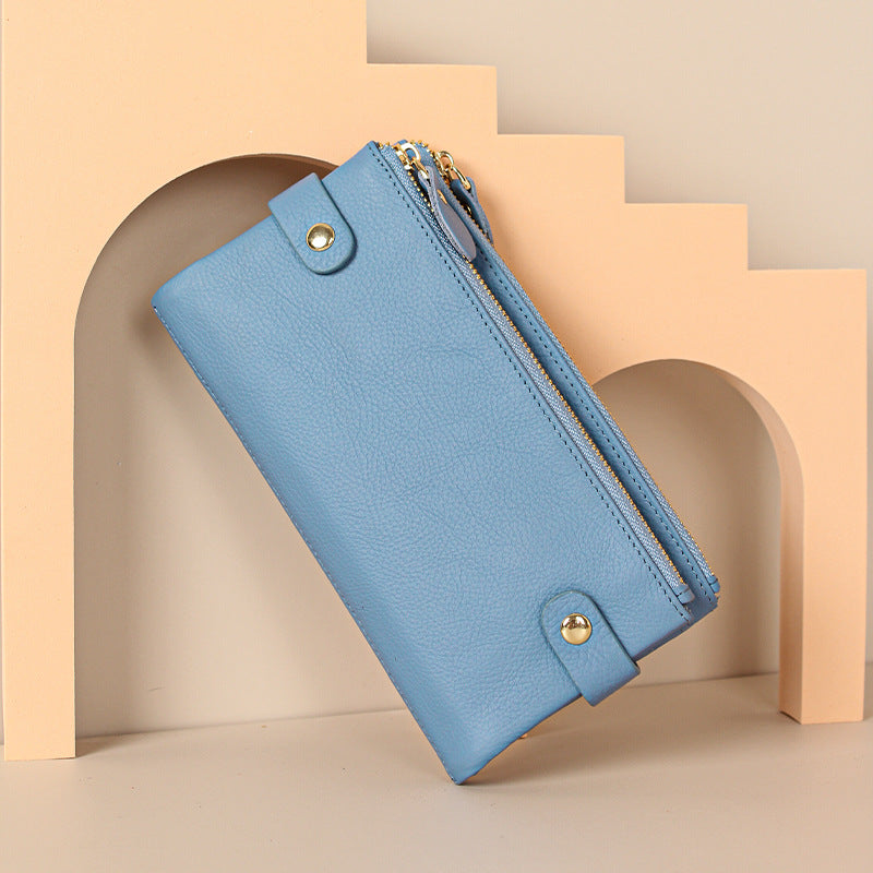 Women's Clutch Real Leather Long Soft Ladies Wallets