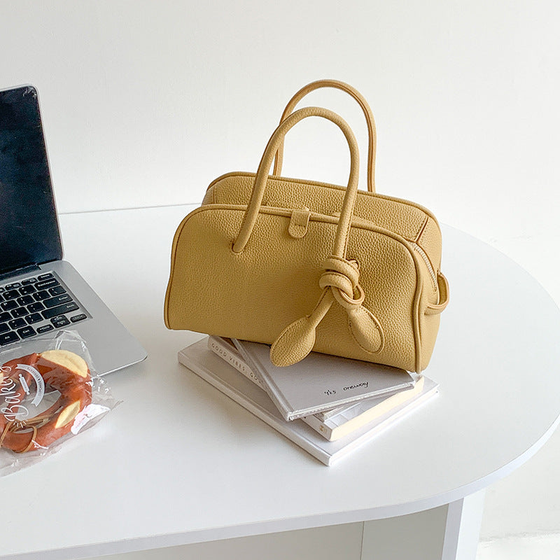 Large Capacity Versatile Boston Simple Style Handbags