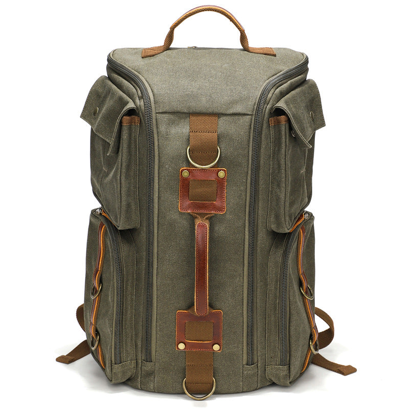 Men's Canvas Large Capacity Waterproof Design Computer Backpacks