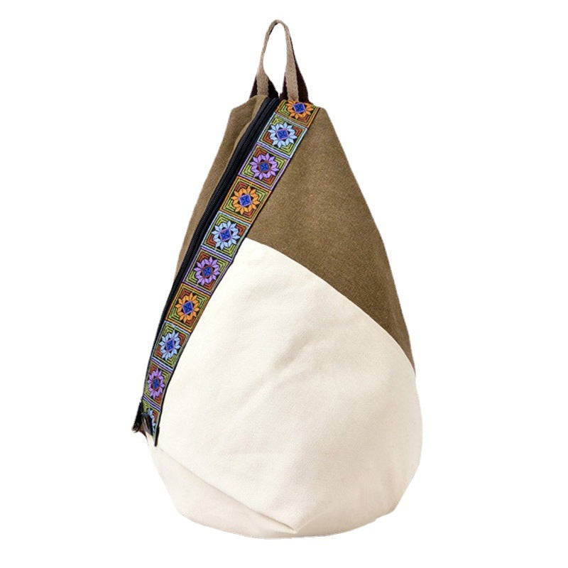Women's Yunnan National Style Yi Embroidered Canvas Backpacks