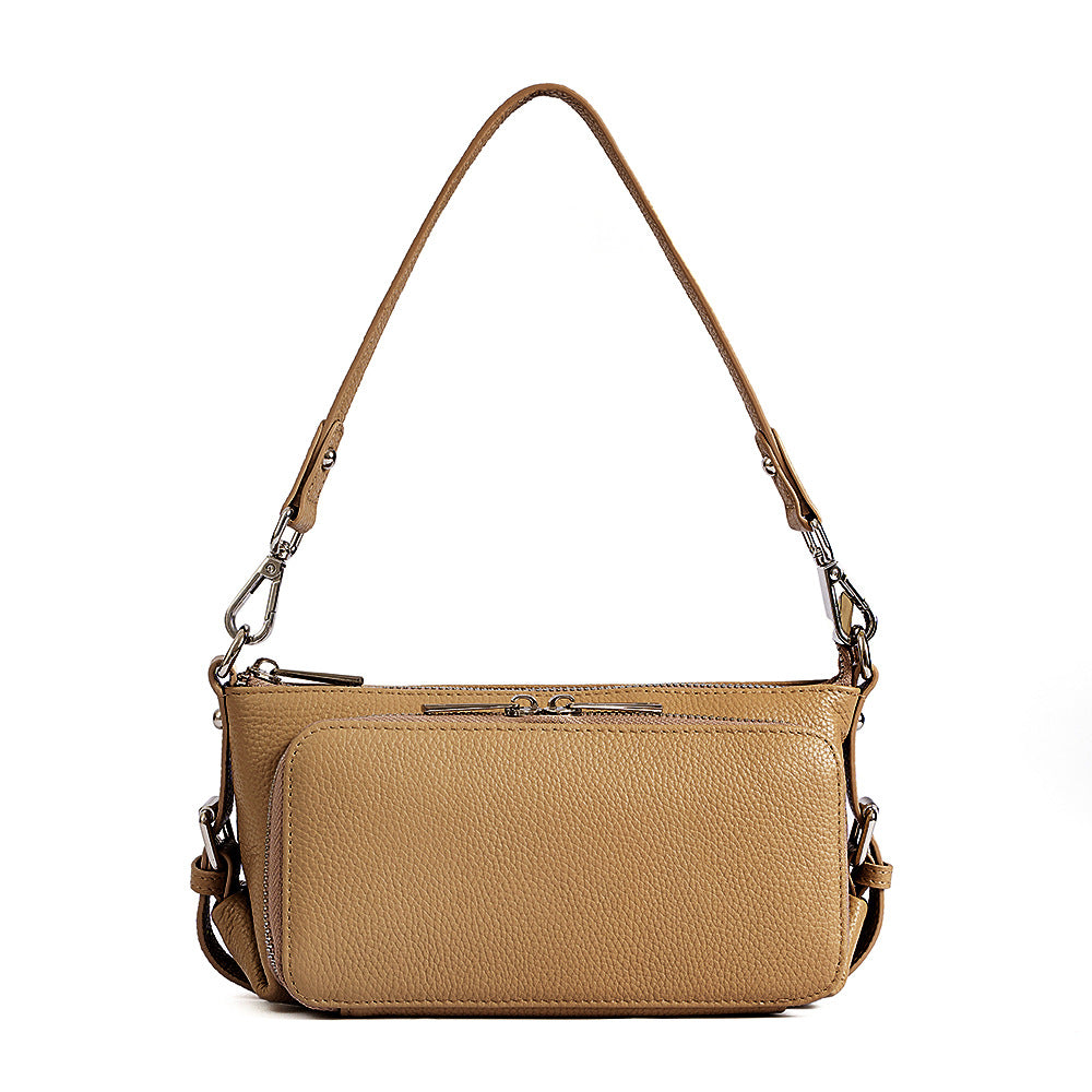 Women's Genuine Leather Fashion Large Capacity Underarm Crossbody Bags