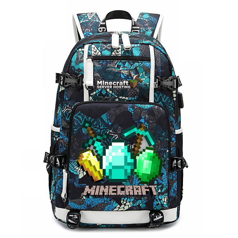 My World Surrounding The Game Printed Backpacks