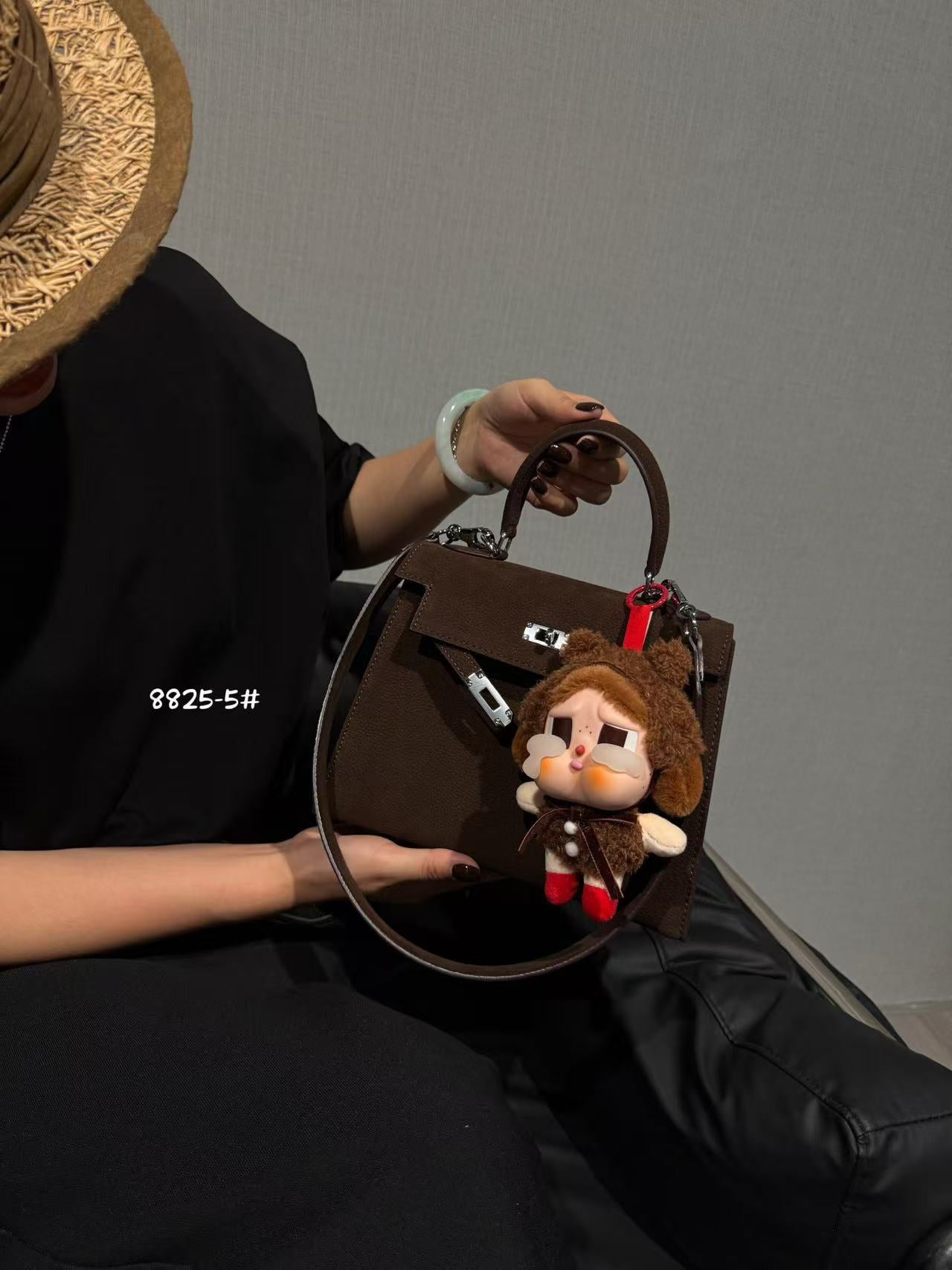 Women's With Pendant Lychee Pattern Kelly High-grade Bags