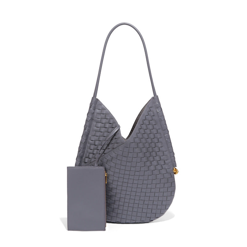 Women's Retro Large Capacity Son Mother Hand-woven Shoulder Bags