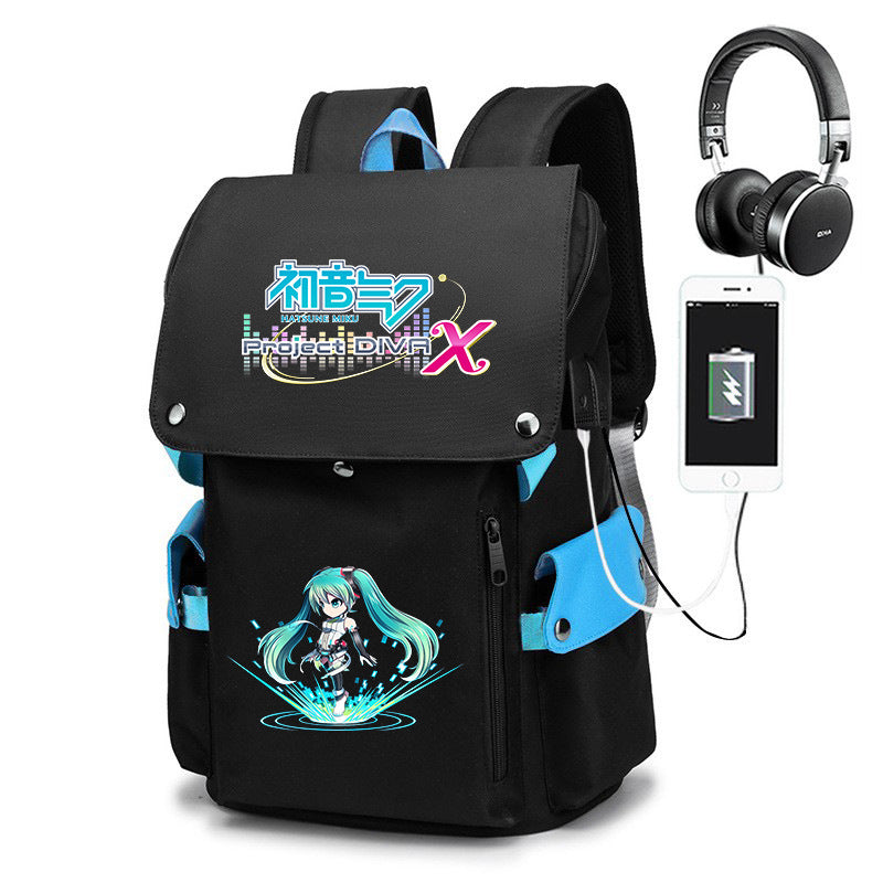 Joint Name Cartoon Male Junior High Backpacks