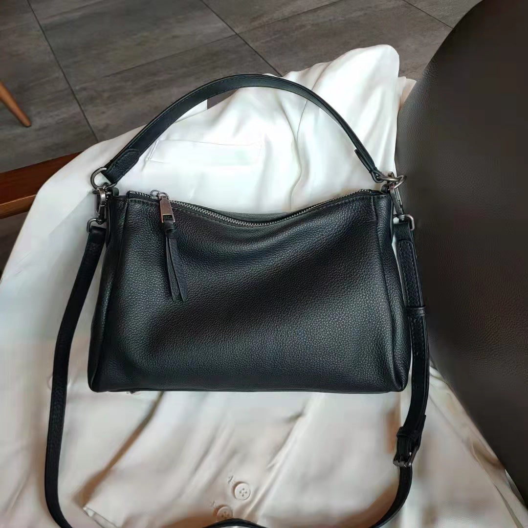 Women's Underarm Soft Leather Large Capacity Simple Shoulder Bags