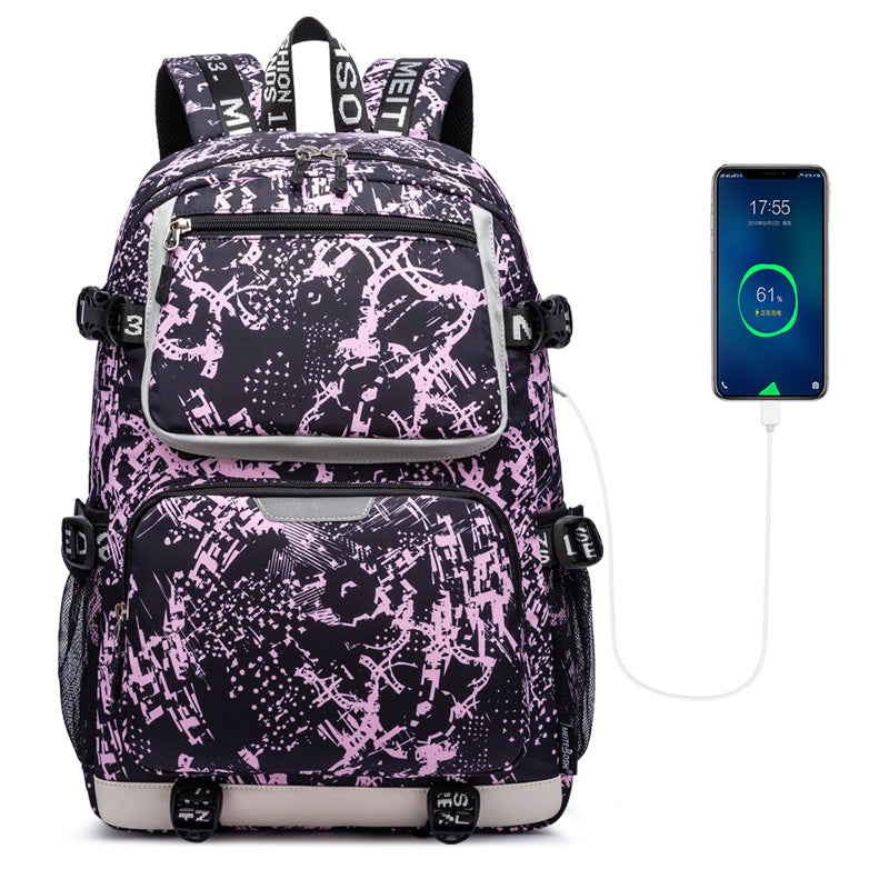 Large Capacity Oxford Cloth Street Leisure Backpacks