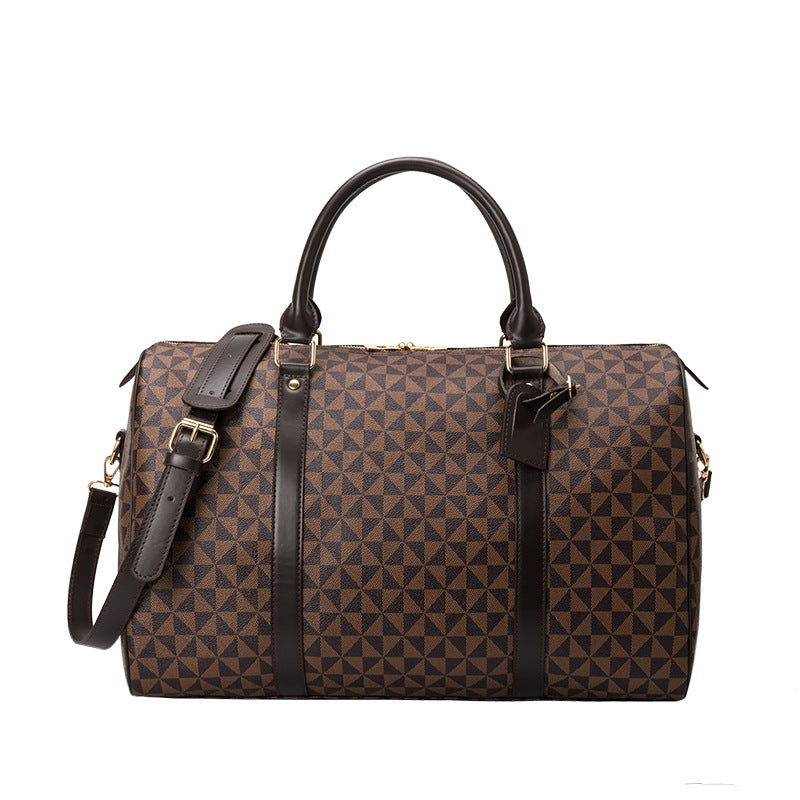 Women's Long-distance Large Capacity Business Printing Boston Handbags