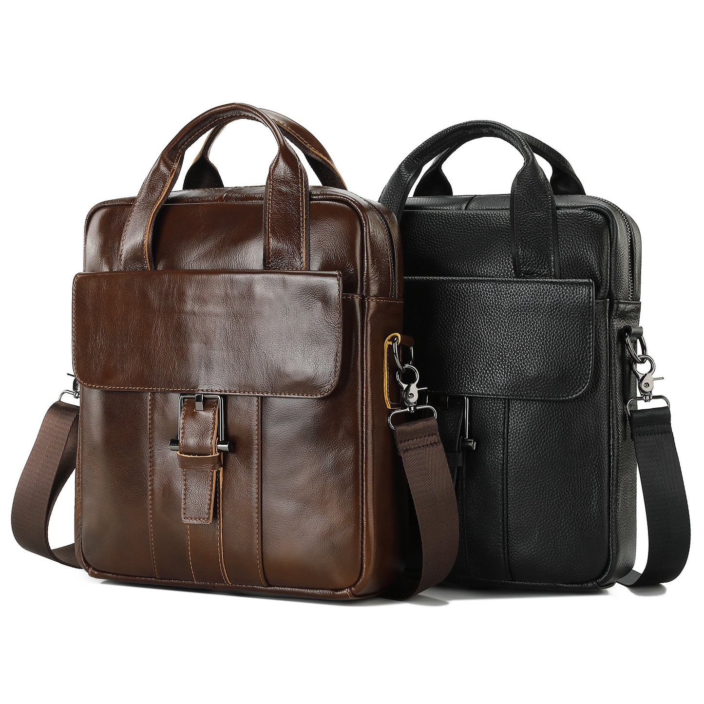 Men's Genuine Leather Fashion Large Capacity Men's Handbags