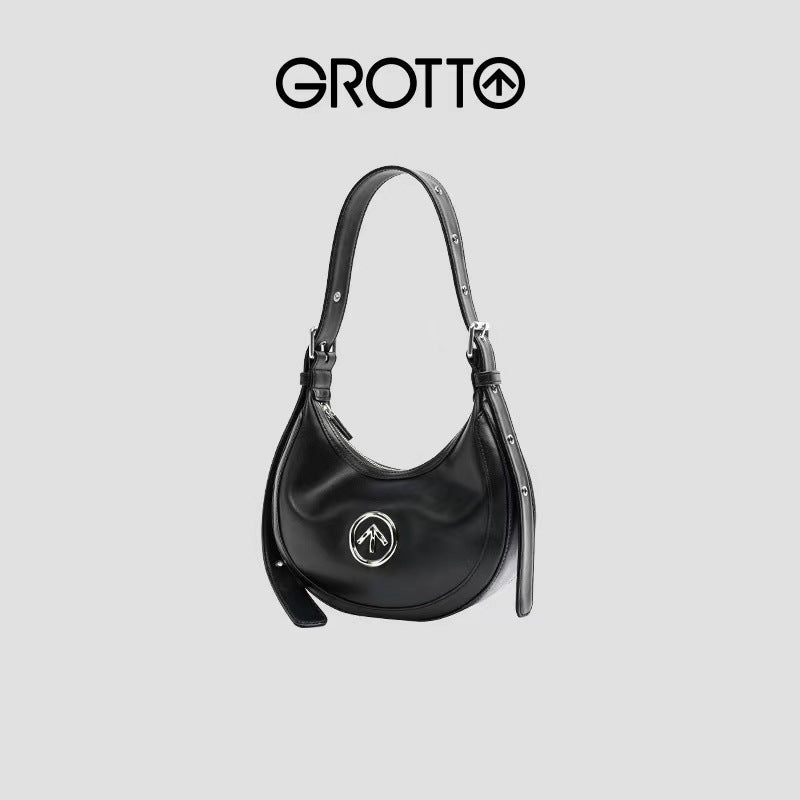 Garbage Black Stone Mother Vegetable Tanned Shoulder Bags