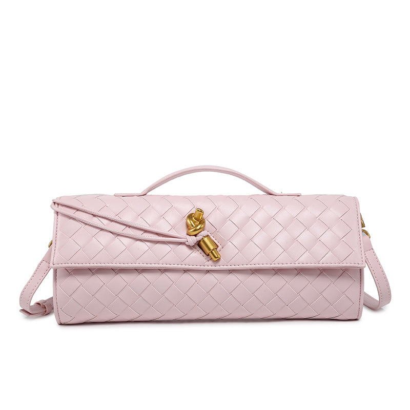 Woven Dinner Clutch Fashion Long Bolt Evening Bags