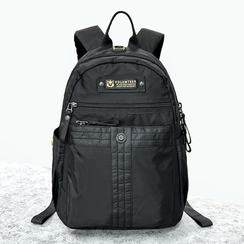 Men's Summer Leisure Large Capacity Canvas Backpacks