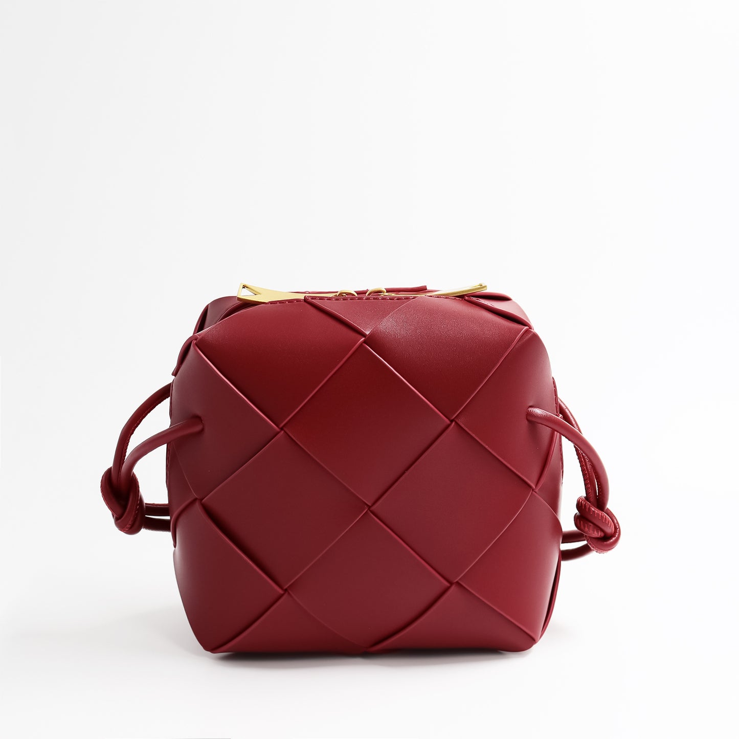Women's Spring Genuine Leather Diamond Pattern Commute Soft Crossbody Bags