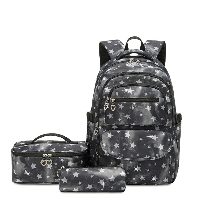 Versatile Schoolgirl Printing Waterproof Cute Lunch Backpacks