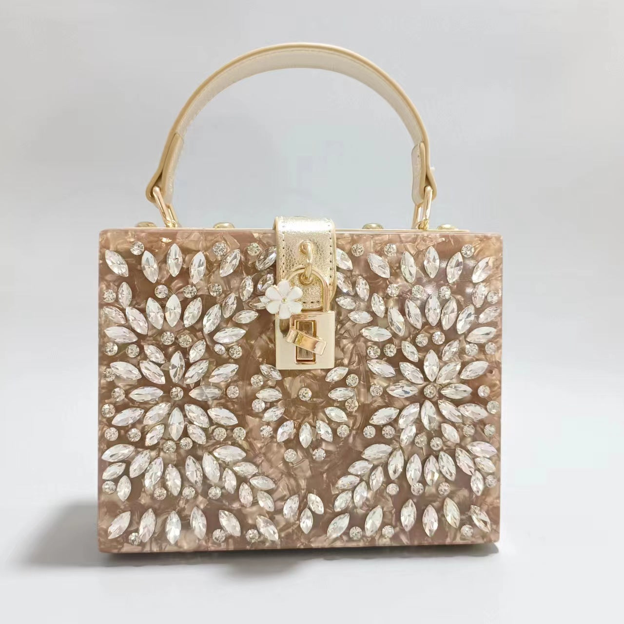Women's Acrylic Diamond Wedding Portable Large Capacity Evening Bags