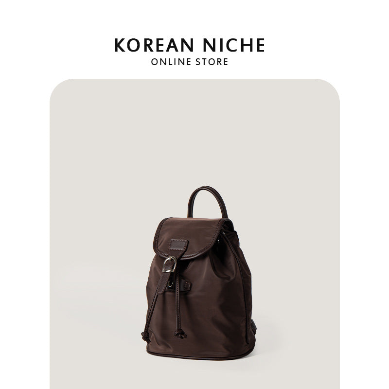 Women's Korean Style Simple Large Capacity Niche Retro Backpacks
