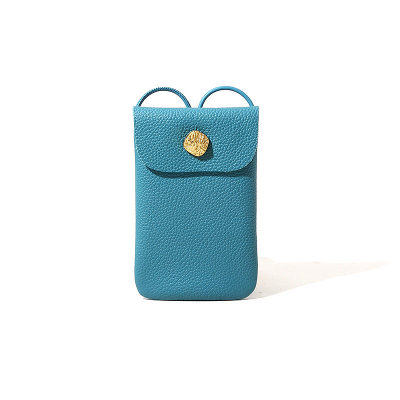 Women's Simple Style Leather Spring First Layer Crossbody Bags