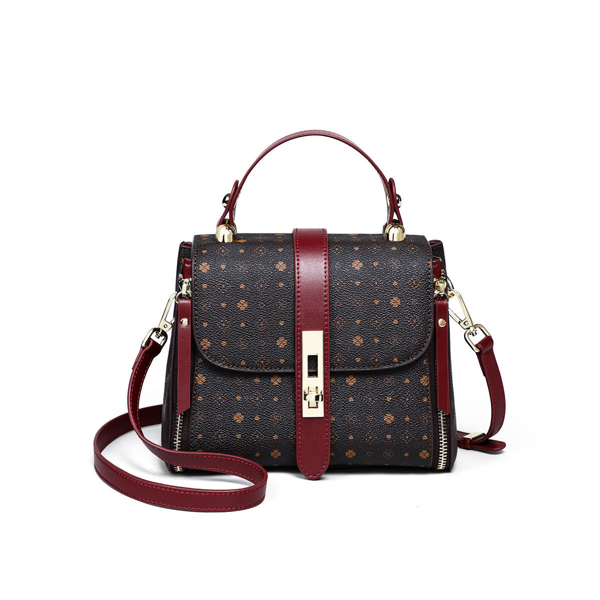 Women's Versatile Retro Printed Large Capacity Birthday Crossbody Bags
