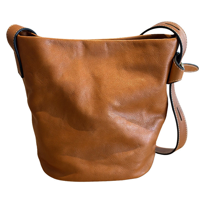 Women's Korean Leather First Layer Cowhide Retro Crossbody Bags
