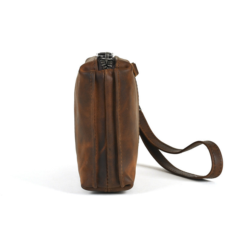 Men's Leather Soft Clutch Retro Cowhide Long Men's Wallets