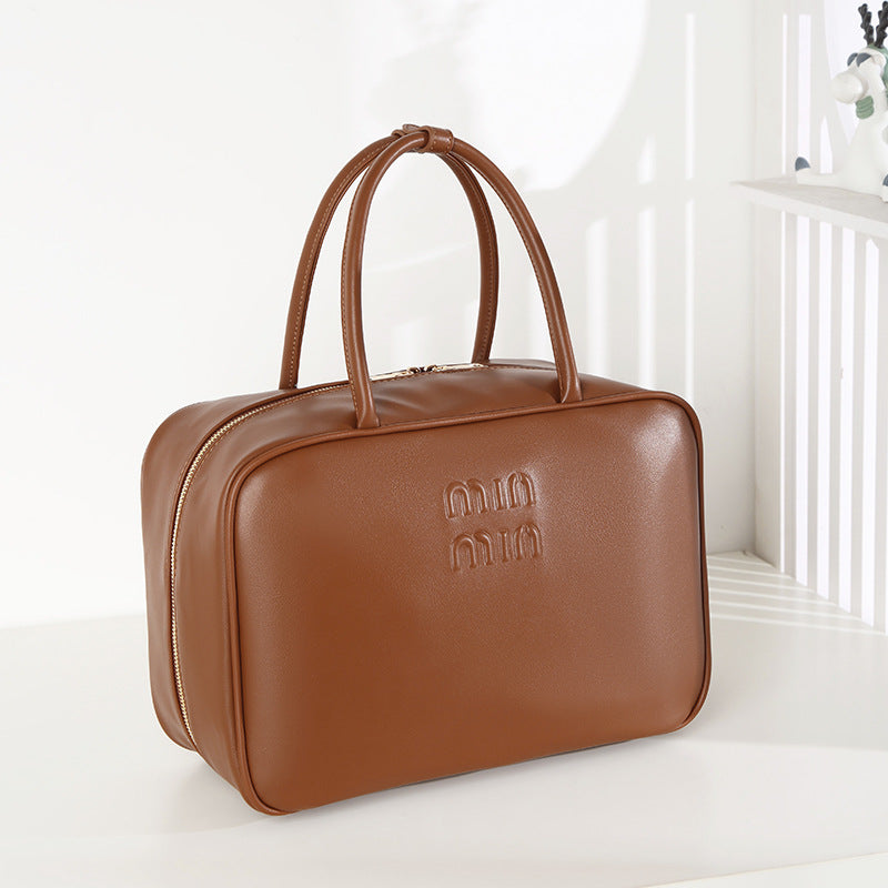 Women's Portable Bowling Fashionable Retro Large Capacity Crossbody Bags