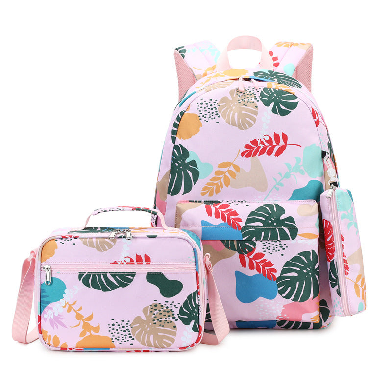 Women's Three-piece Set High Trendy Waterproof Backpacks