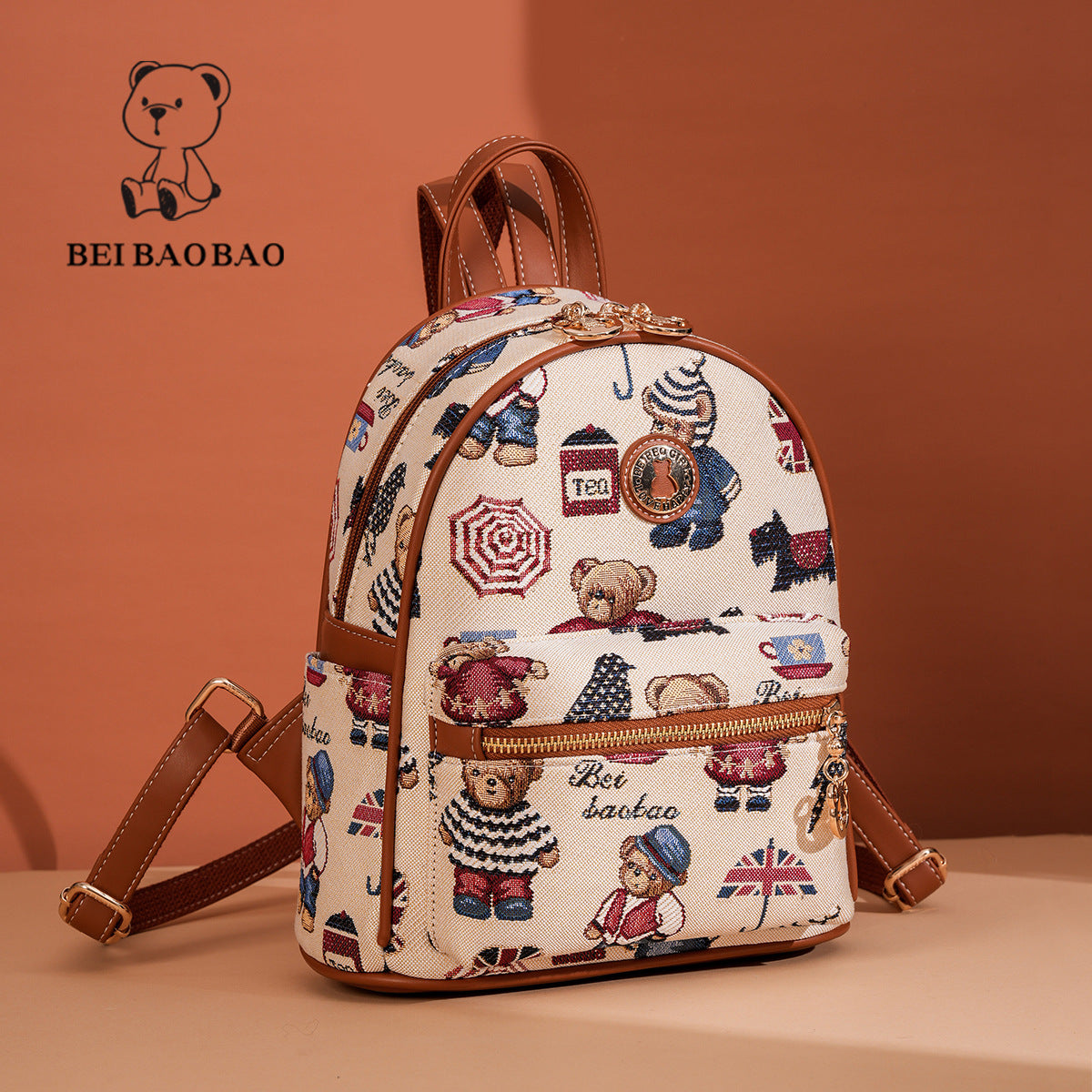 Trendy Cartoon Bear Large Capacity Canvas Bags