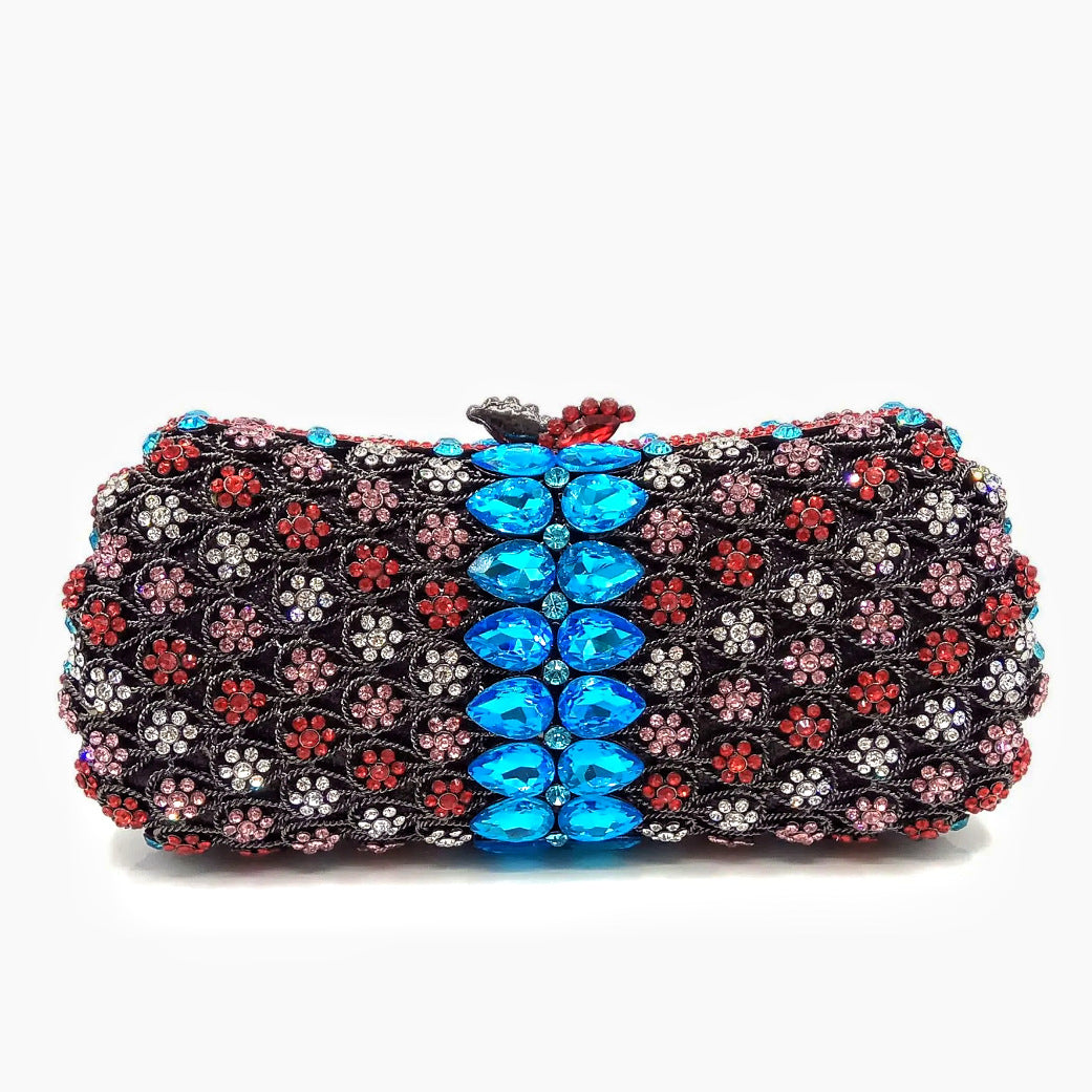 Women's Hollow Jeweled Dinner Banquet Rhinestone Clutch Evening Bags